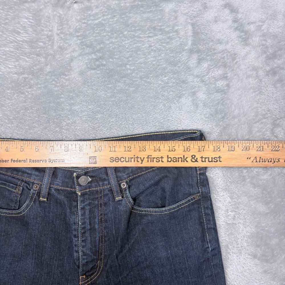 Levi's 541 Athletic Taper Jeans Mens 34x34 Dark Wash Indigo Stretch Denim - Picture 15 of 16